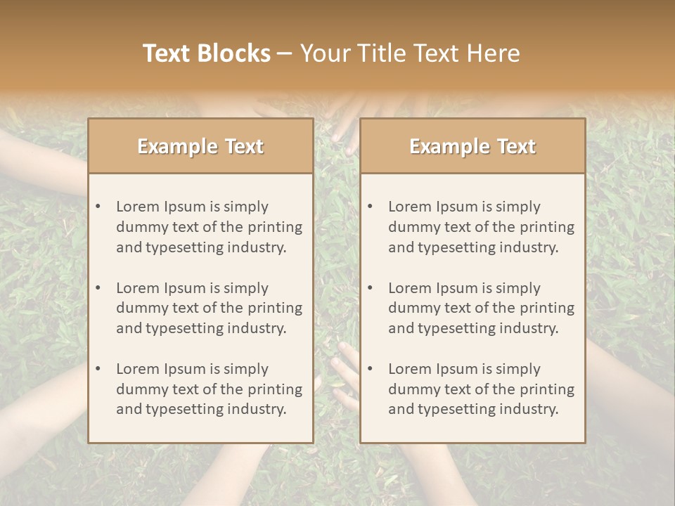 Chain People Ground PowerPoint Template