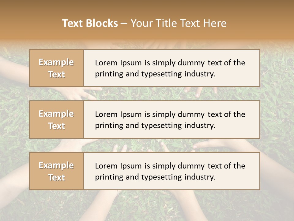 Chain People Ground PowerPoint Template