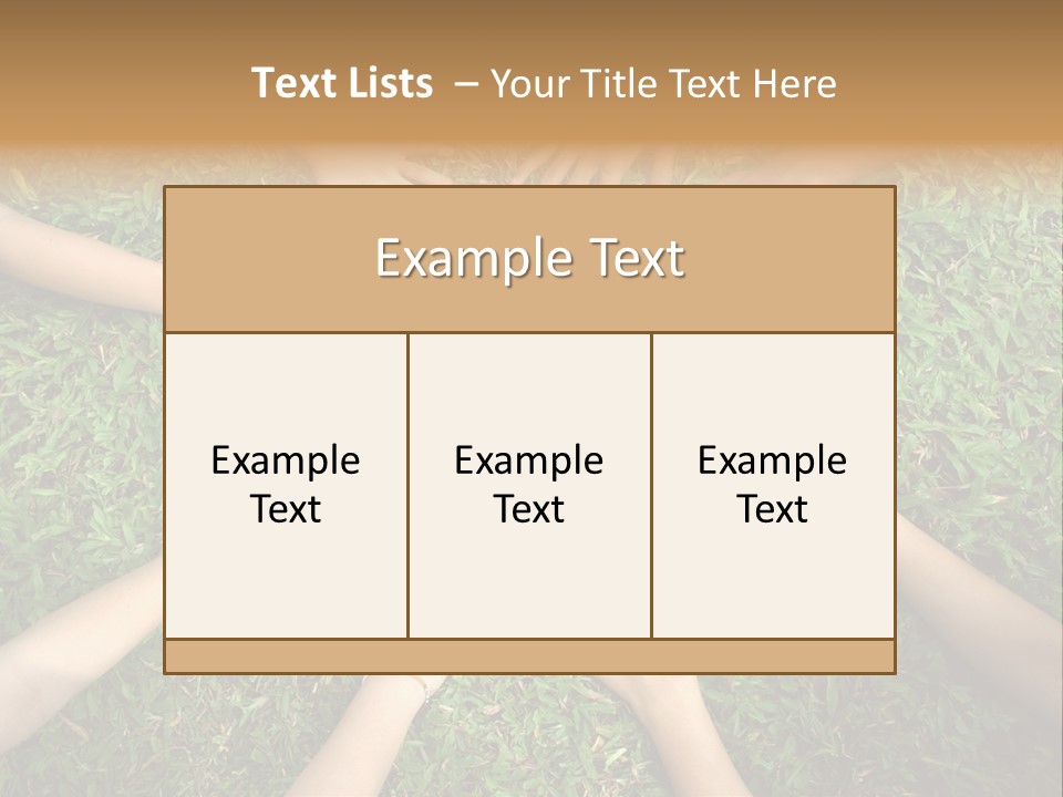 Chain People Ground PowerPoint Template