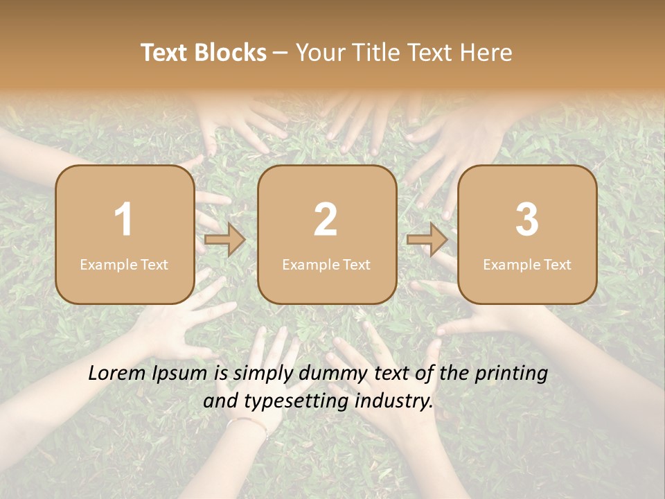 Chain People Ground PowerPoint Template