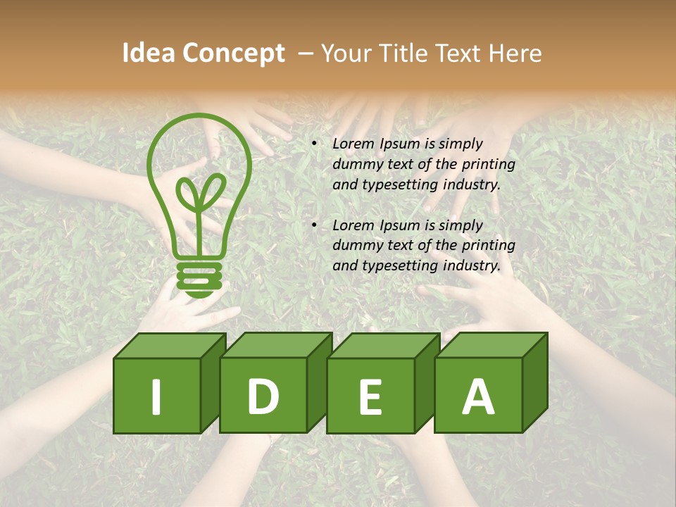 Chain People Ground PowerPoint Template