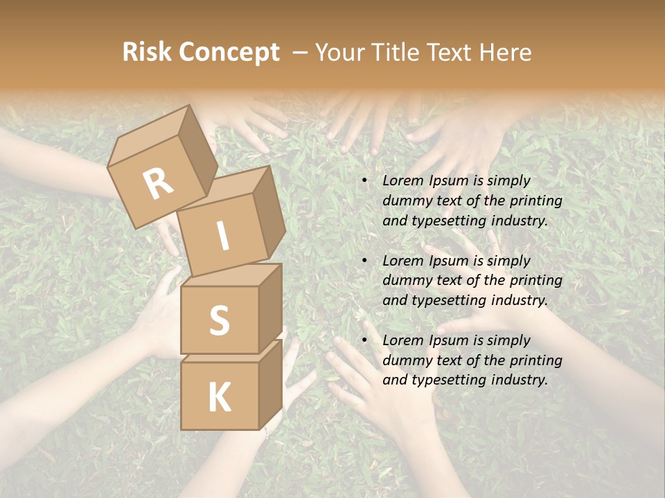 Chain People Ground PowerPoint Template