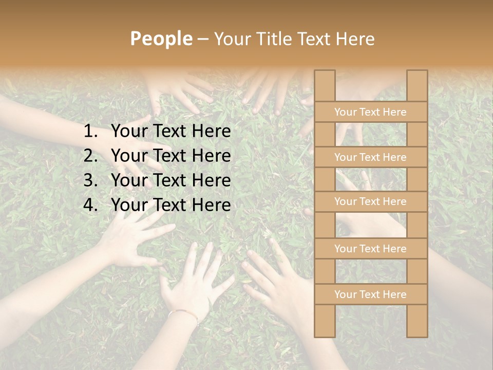Chain People Ground PowerPoint Template
