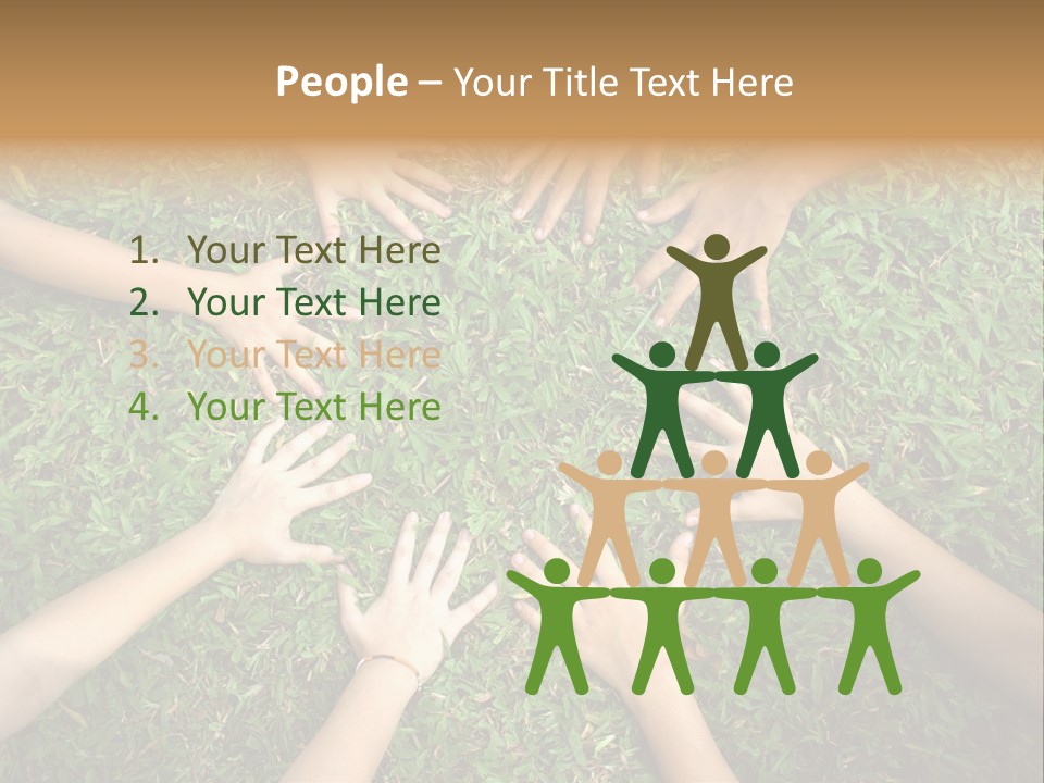 Chain People Ground PowerPoint Template