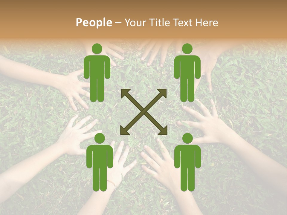 Chain People Ground PowerPoint Template