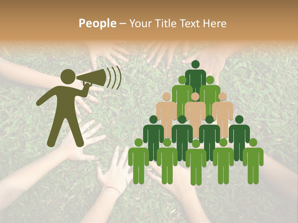 Chain People Ground PowerPoint Template