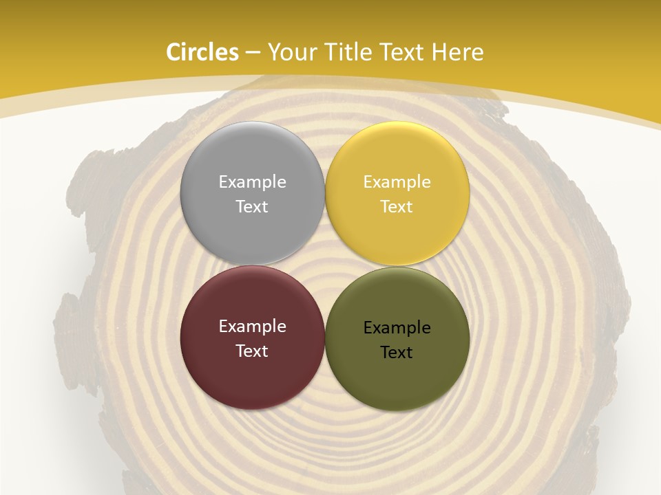 Pattern Wood Strong PowerPoint Template