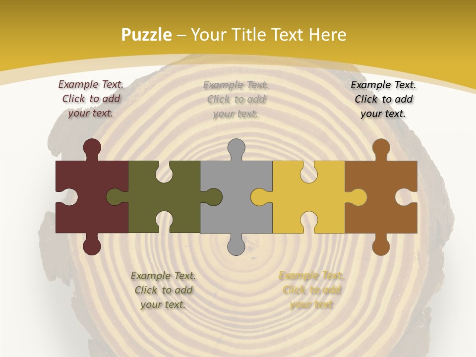 Pattern Wood Strong PowerPoint Template