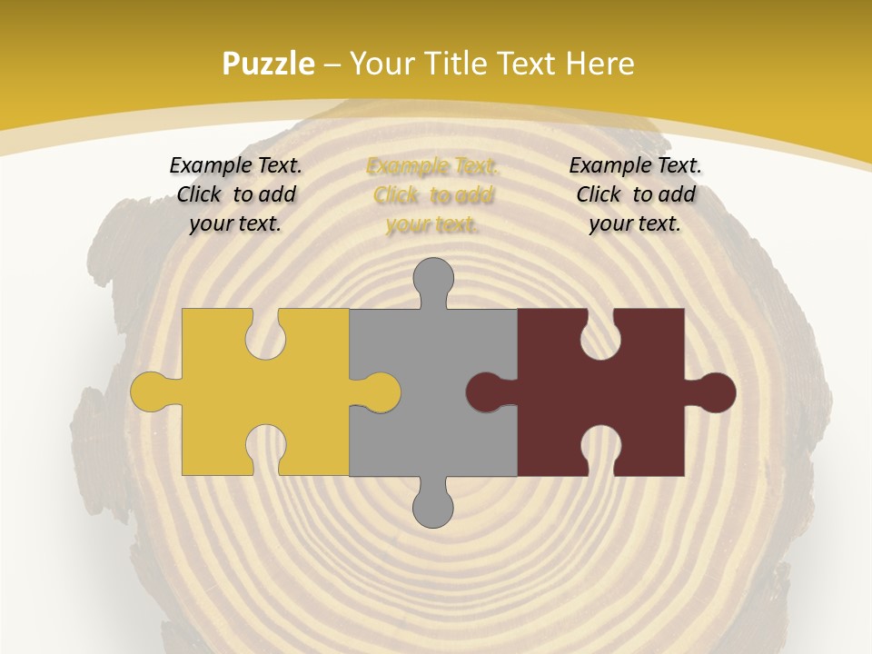 Pattern Wood Strong PowerPoint Template