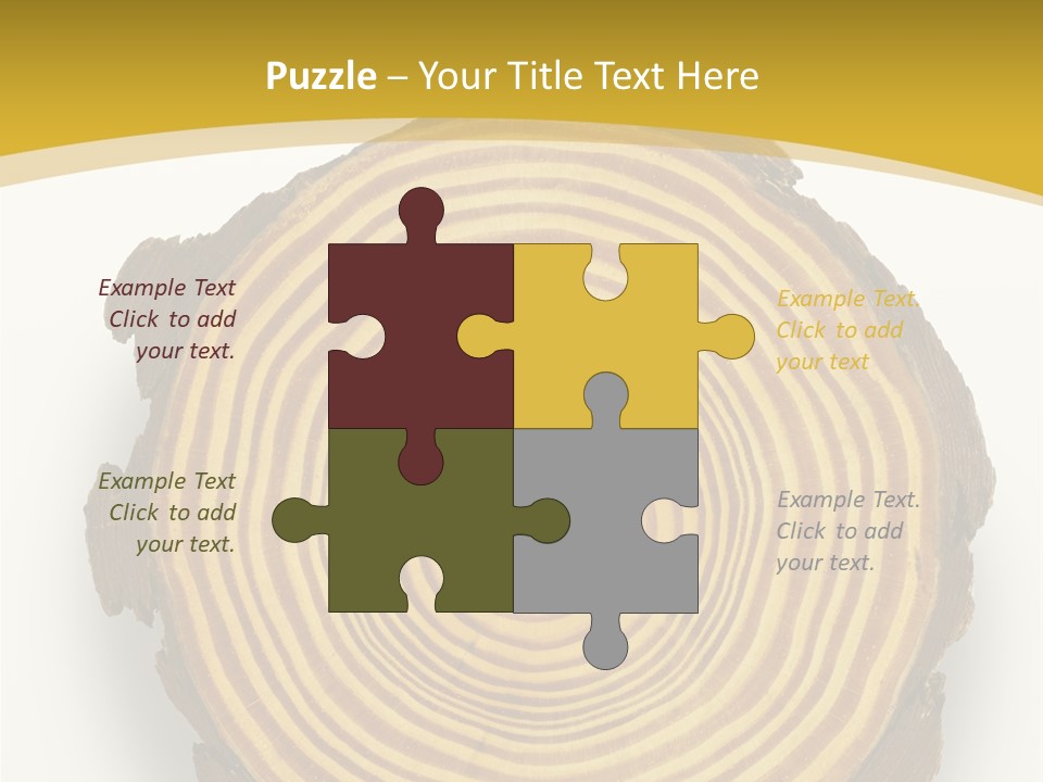 Pattern Wood Strong PowerPoint Template