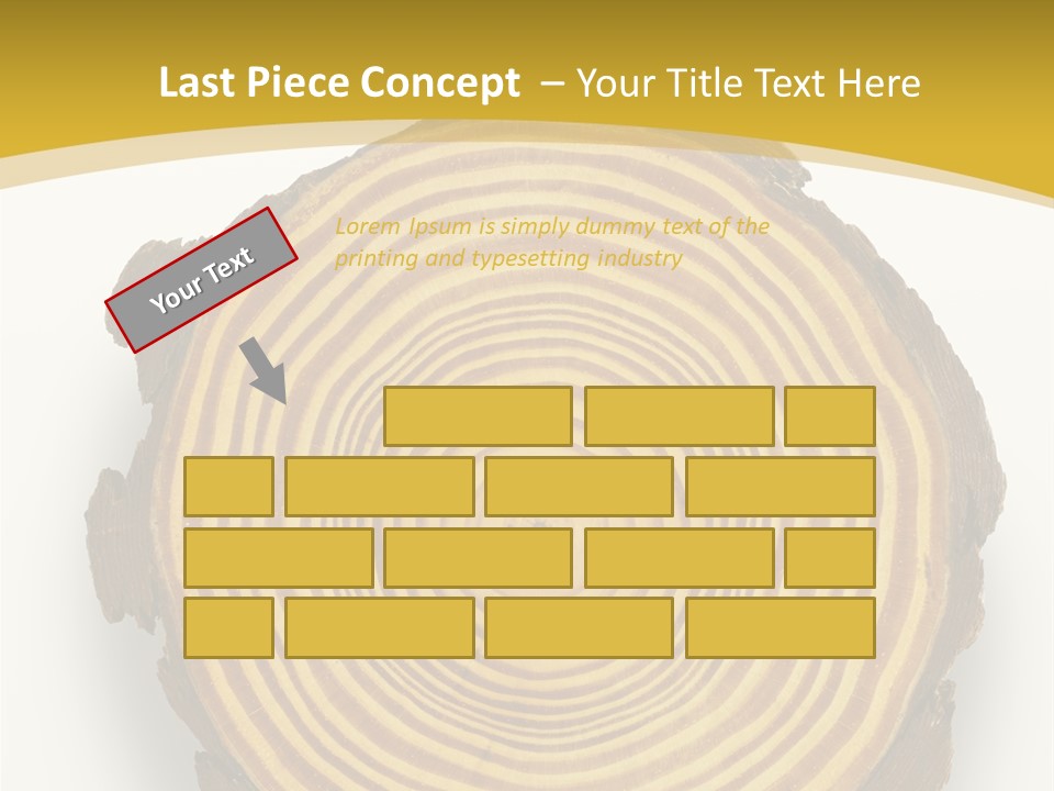 Pattern Wood Strong PowerPoint Template