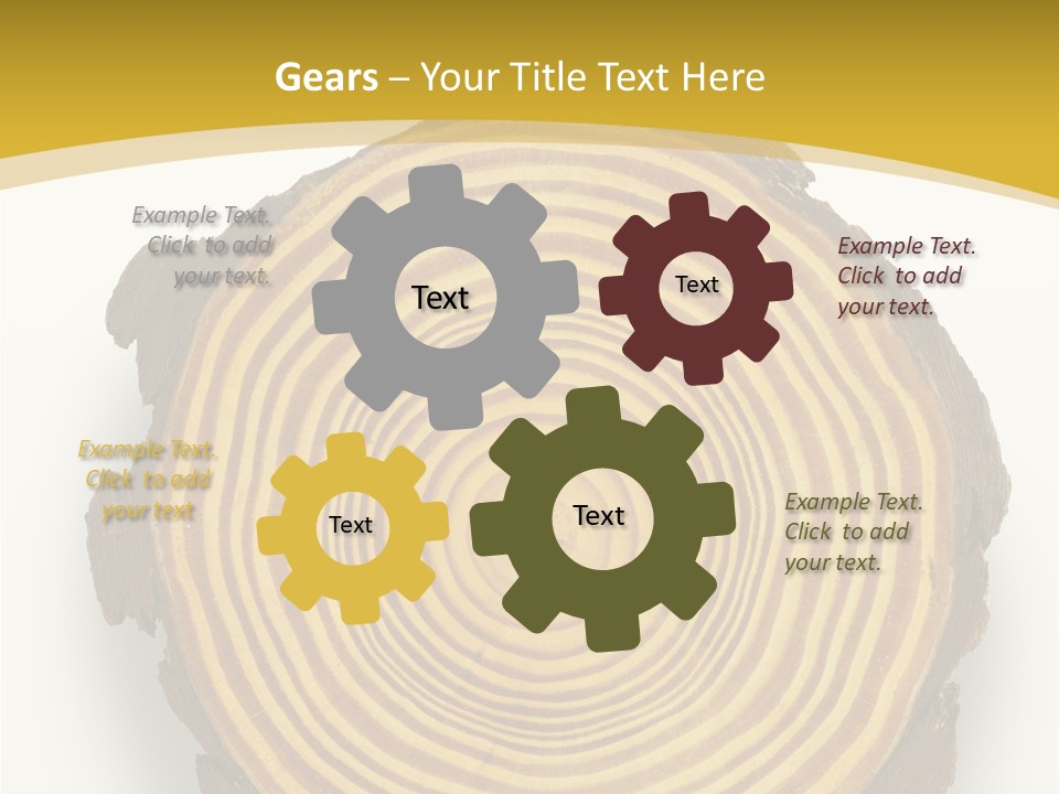 Pattern Wood Strong PowerPoint Template