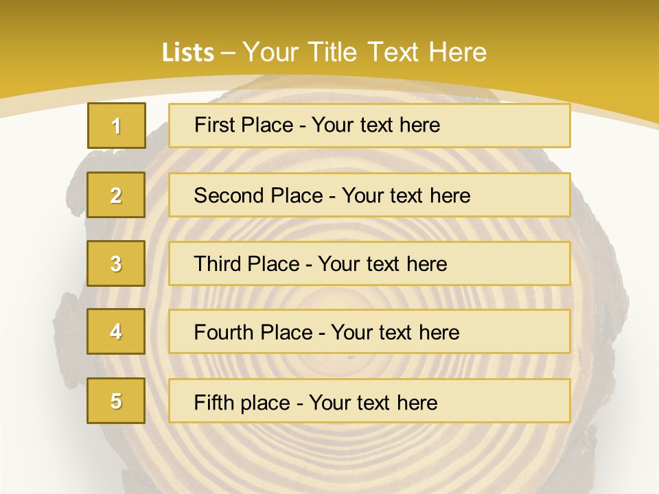 Pattern Wood Strong PowerPoint Template