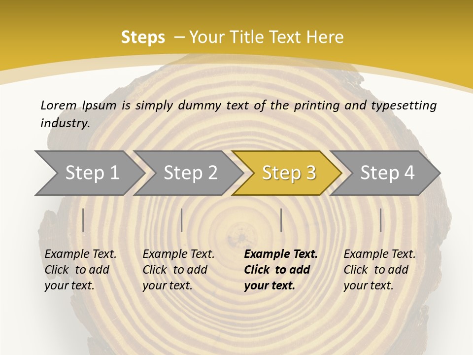 Pattern Wood Strong PowerPoint Template