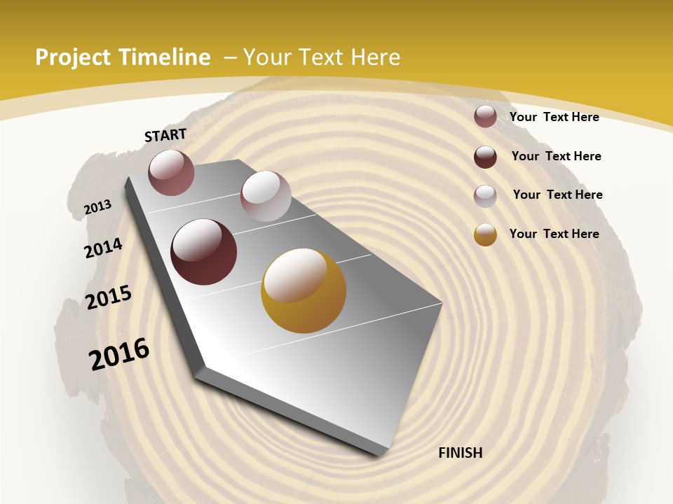 Pattern Wood Strong PowerPoint Template