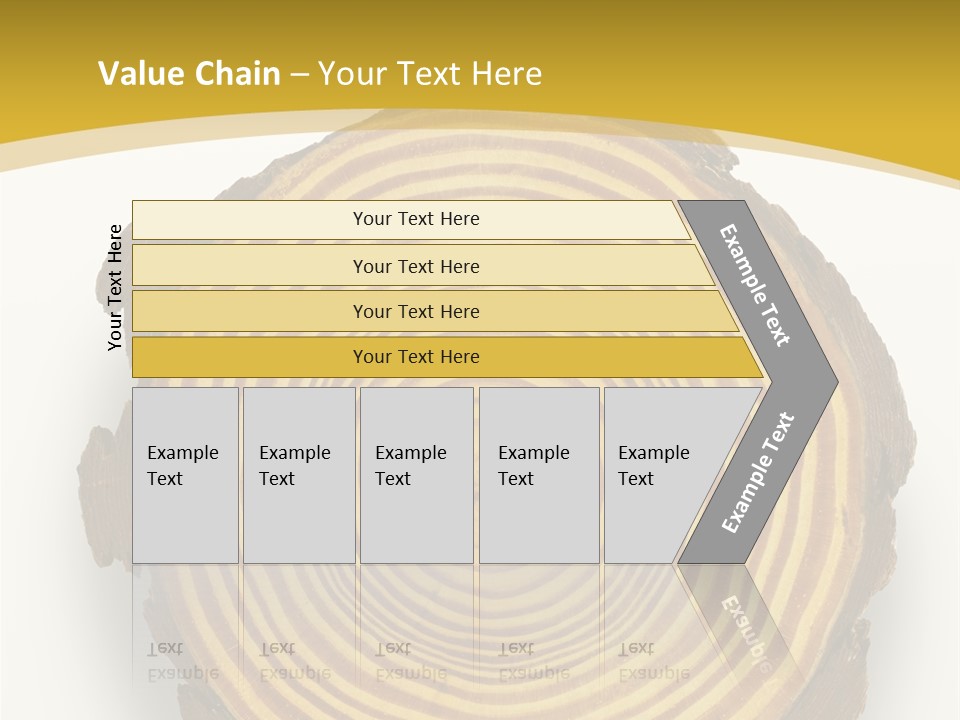 Pattern Wood Strong PowerPoint Template