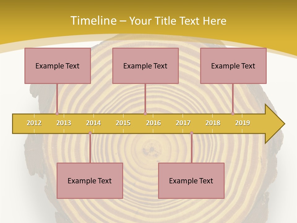 Pattern Wood Strong PowerPoint Template