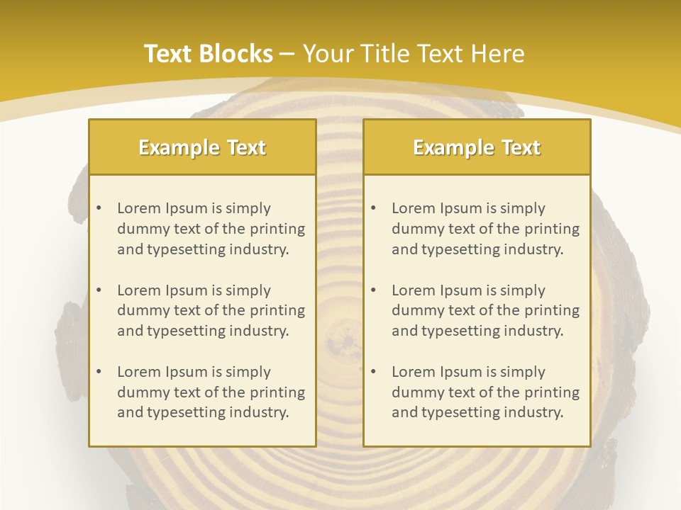 Pattern Wood Strong PowerPoint Template