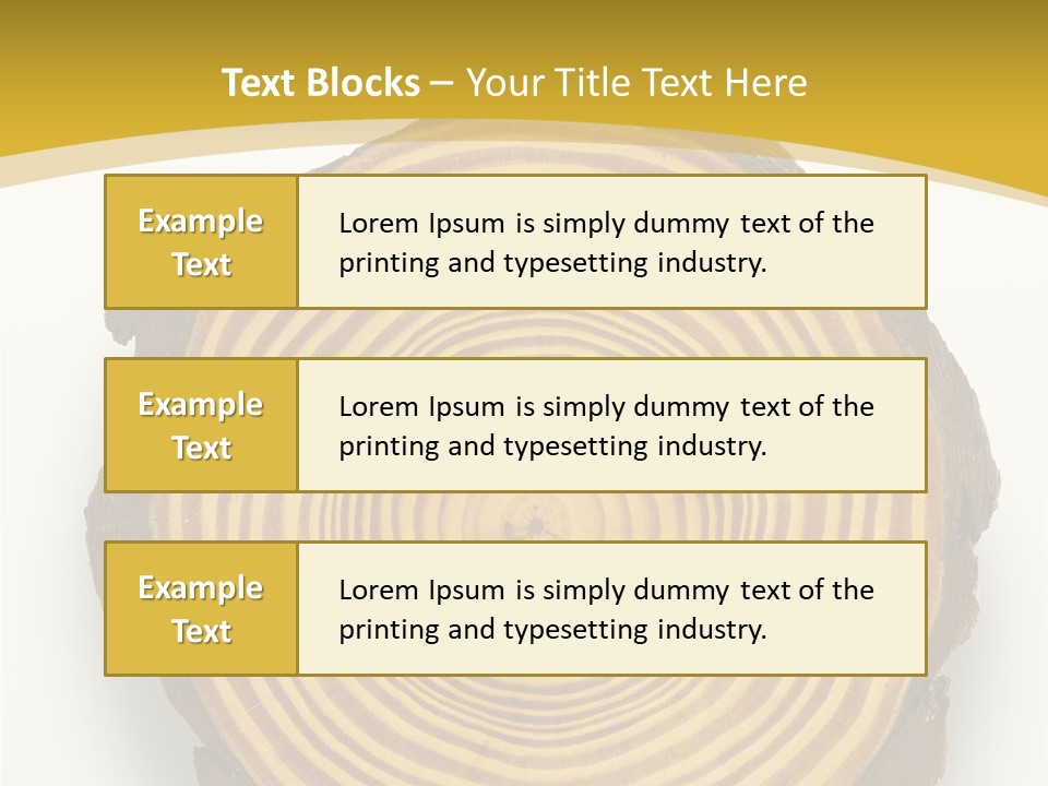 Pattern Wood Strong PowerPoint Template