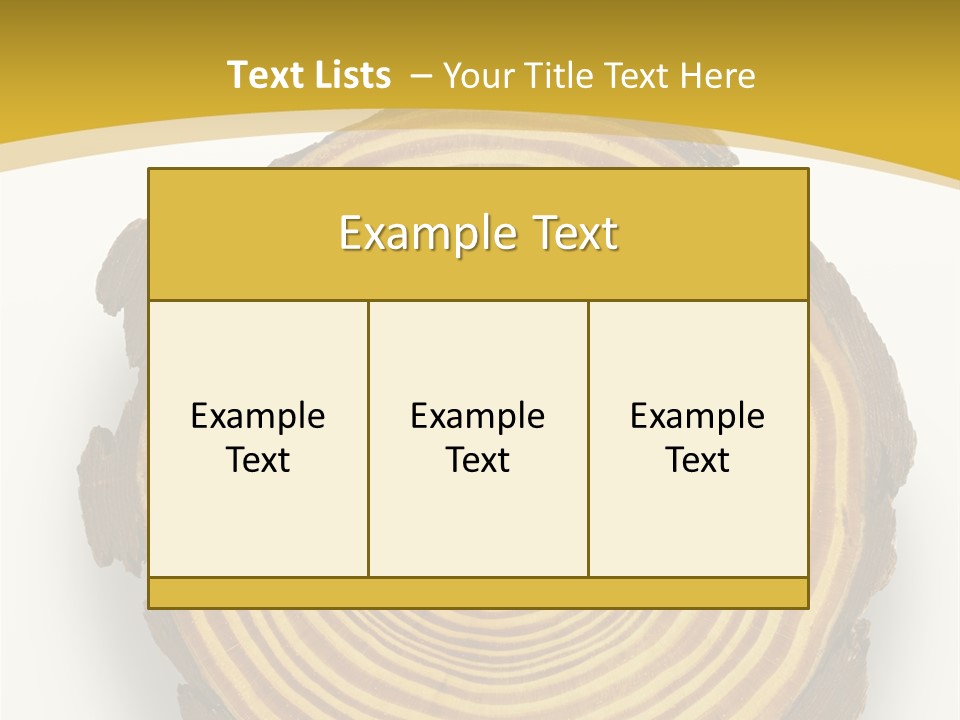 Pattern Wood Strong PowerPoint Template