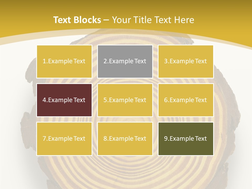 Pattern Wood Strong PowerPoint Template