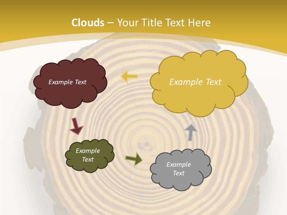 Pattern Wood Strong PowerPoint Template