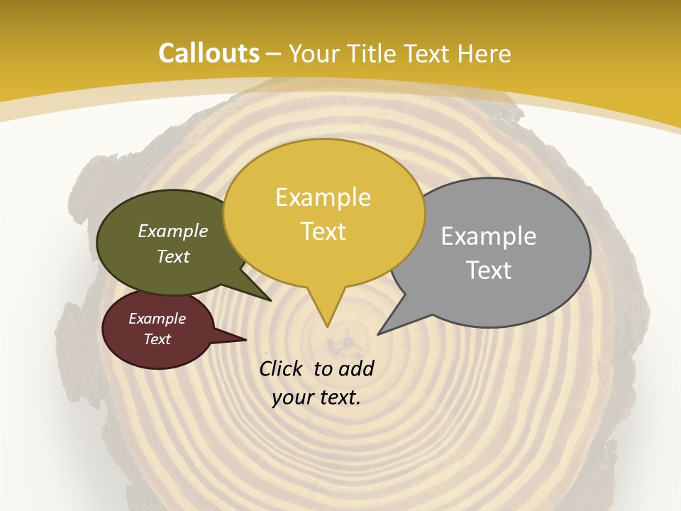 Pattern Wood Strong PowerPoint Template