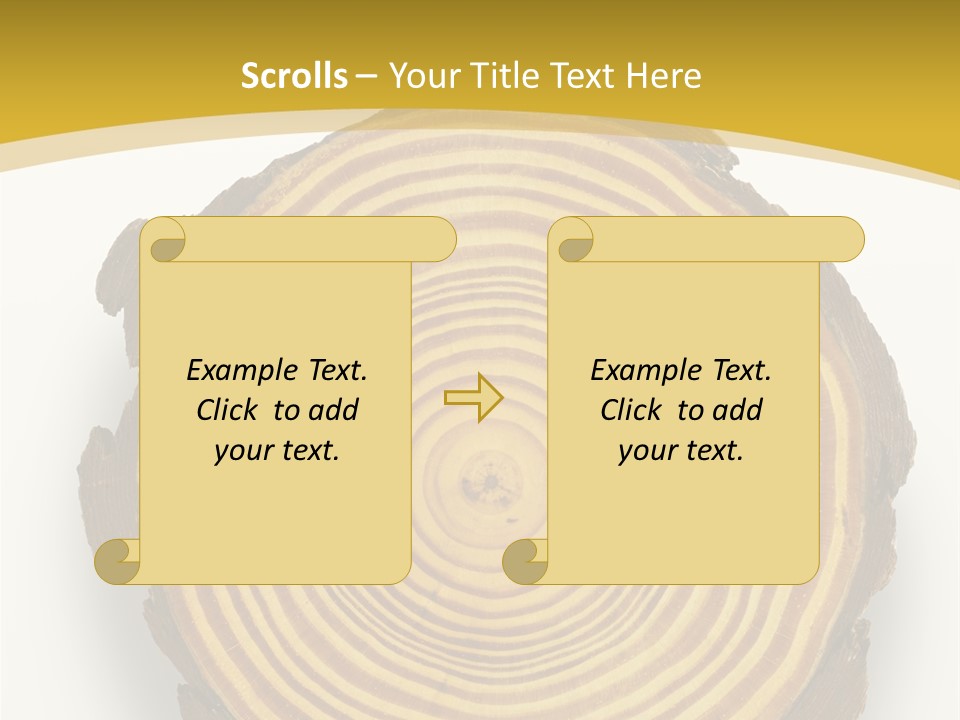 Pattern Wood Strong PowerPoint Template