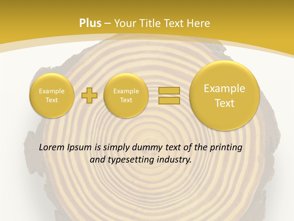 Pattern Wood Strong PowerPoint Template