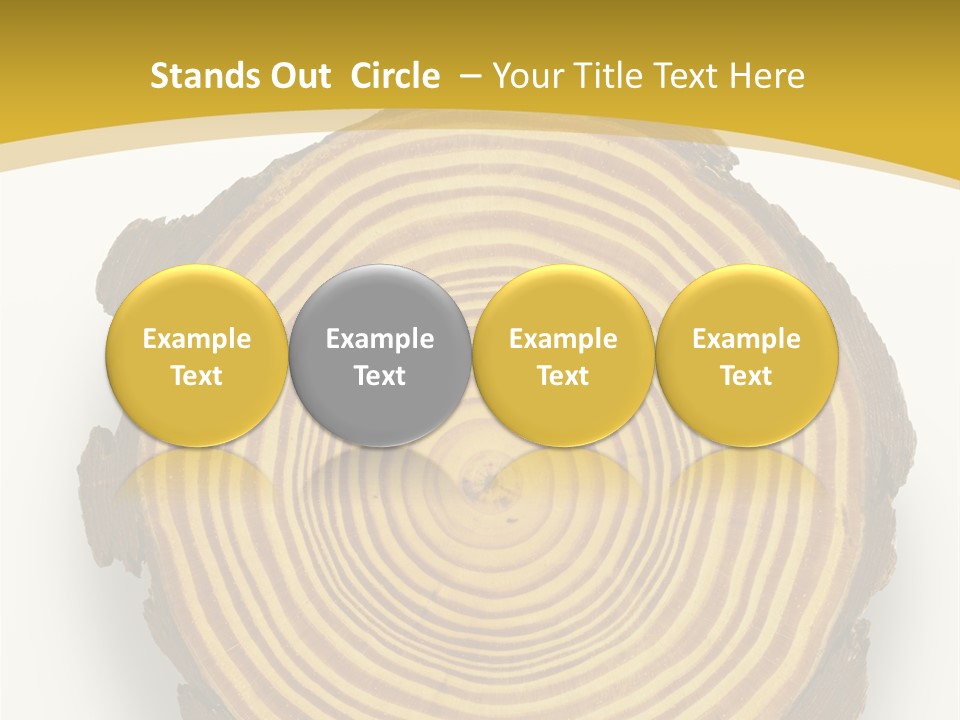 Pattern Wood Strong PowerPoint Template