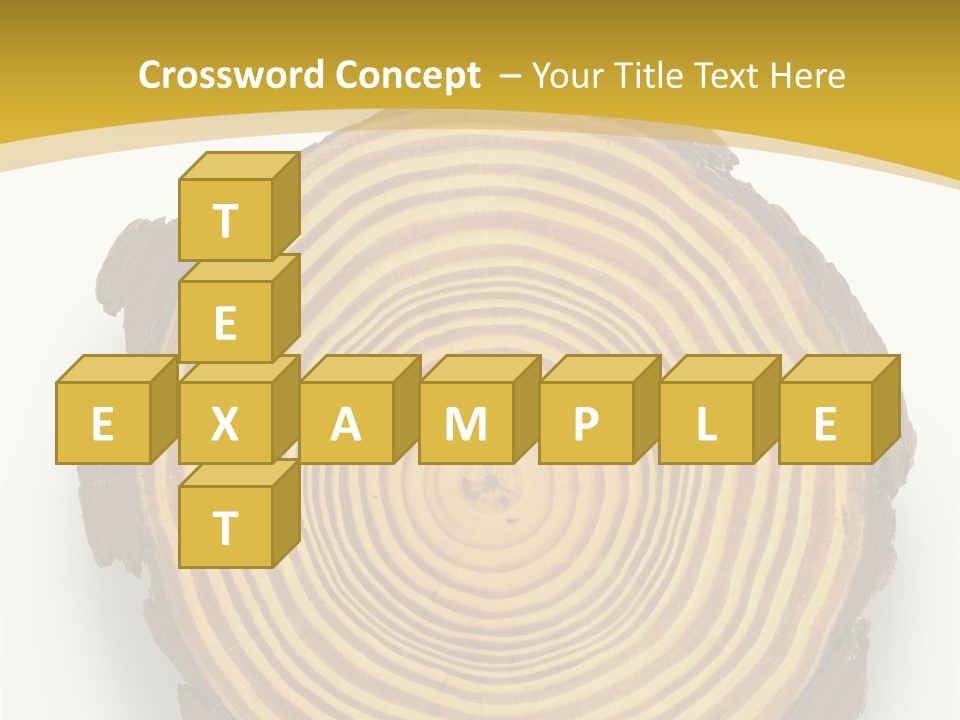 Pattern Wood Strong PowerPoint Template