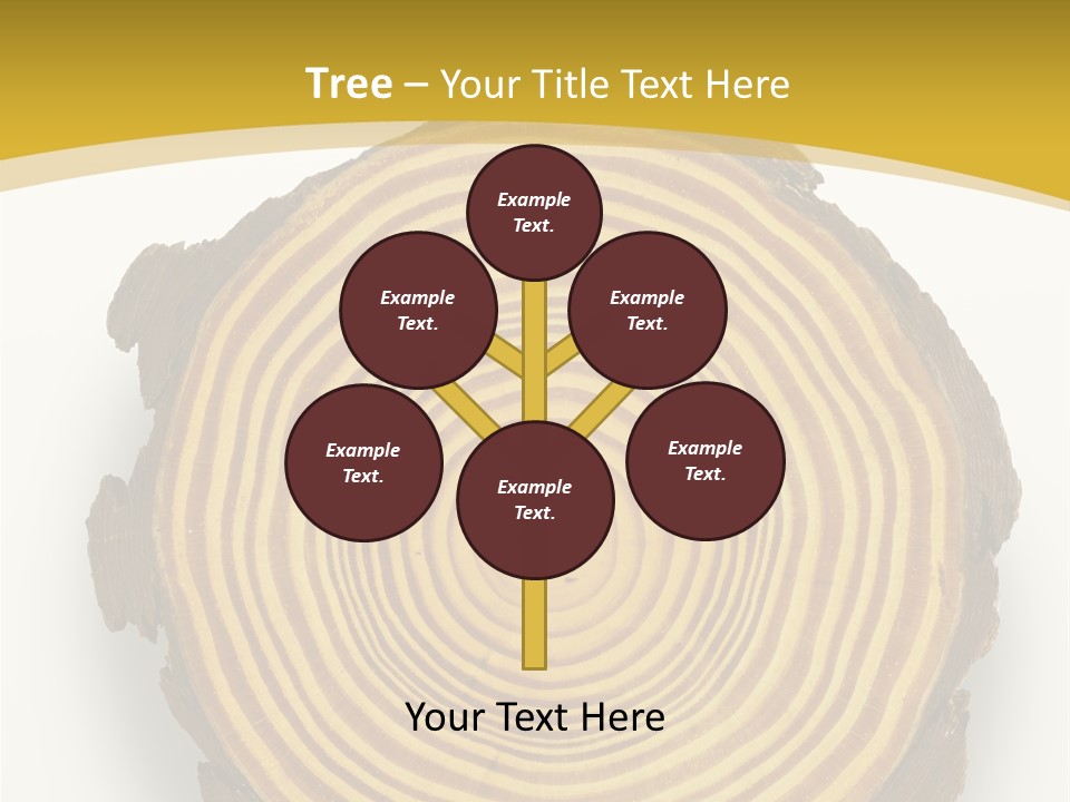 Pattern Wood Strong PowerPoint Template
