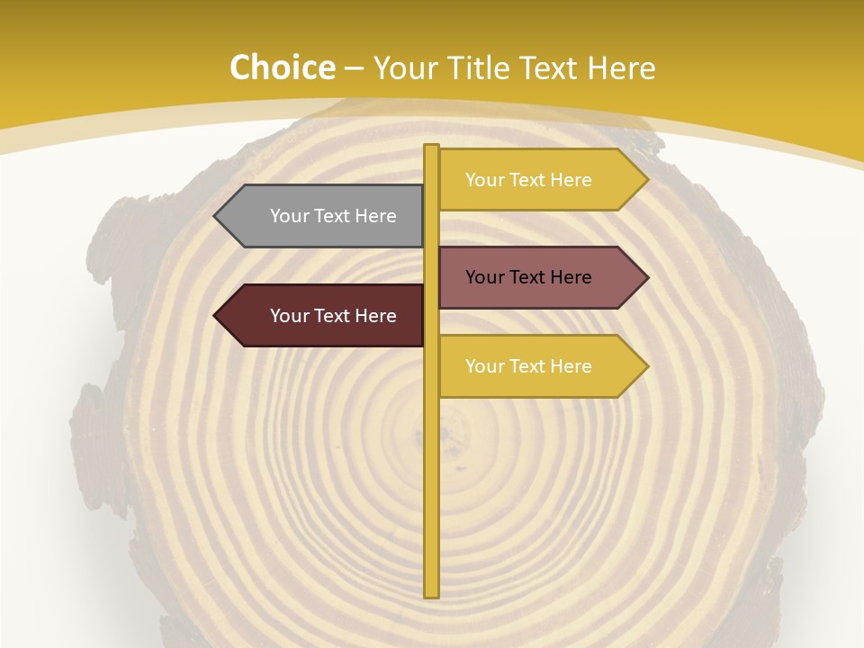 Pattern Wood Strong PowerPoint Template