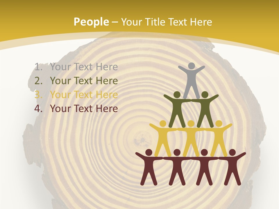 Pattern Wood Strong PowerPoint Template