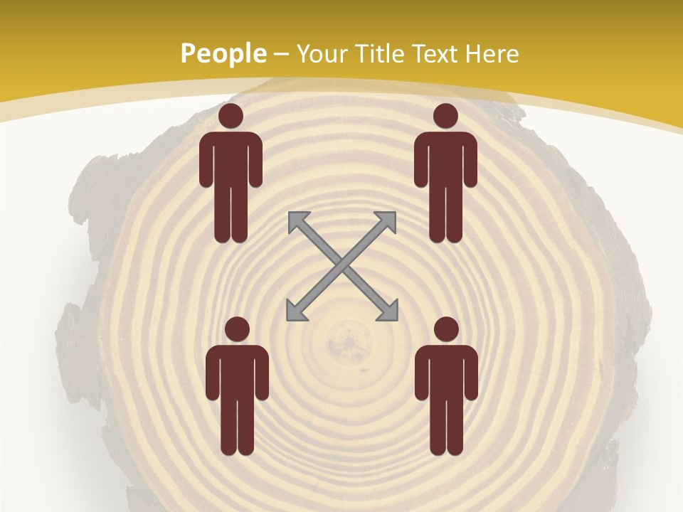 Pattern Wood Strong PowerPoint Template