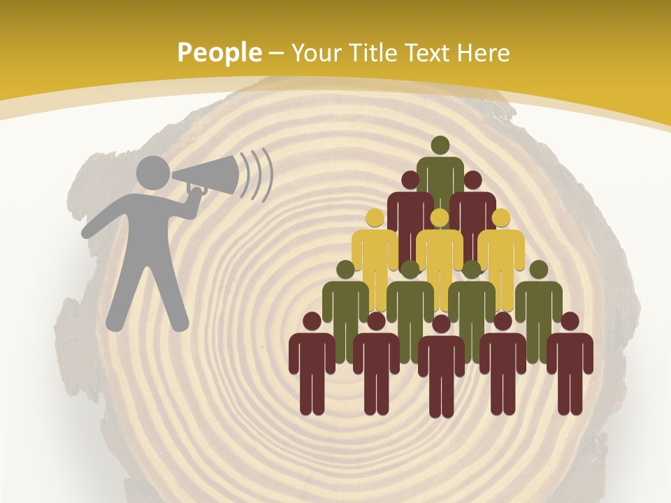 Pattern Wood Strong PowerPoint Template