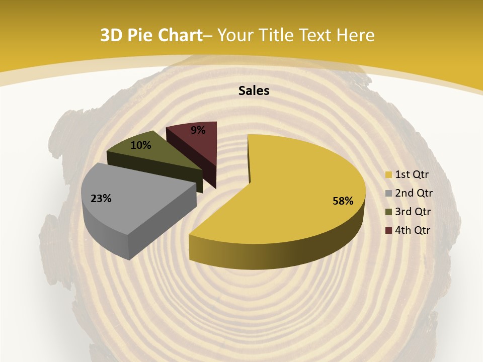 Pattern Wood Strong PowerPoint Template