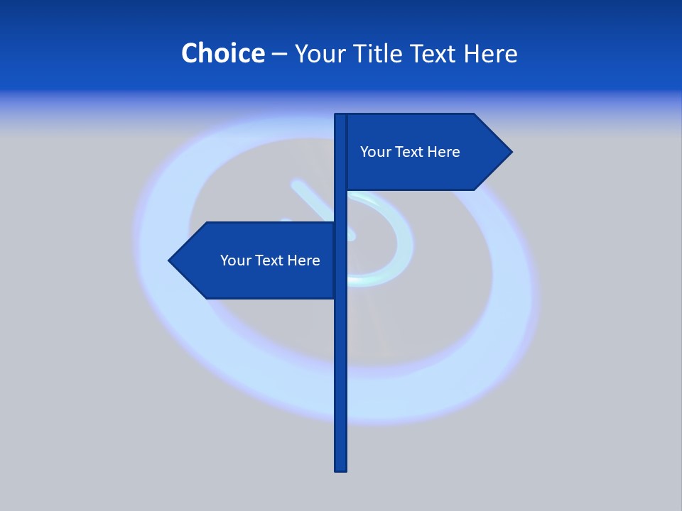 Equipment Start Symbol PowerPoint Template