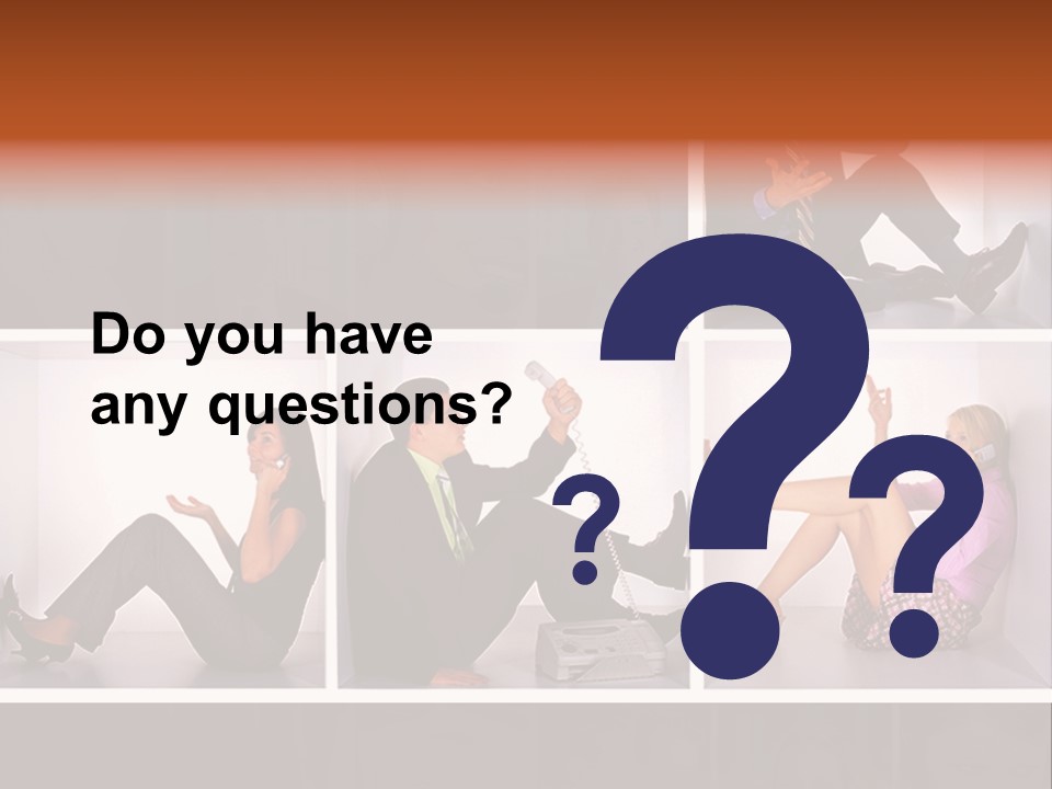 Segment Together Businesspeople PowerPoint Template