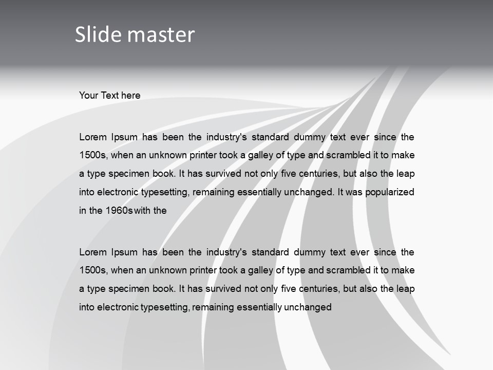 Negative Twisty Effect PowerPoint Template