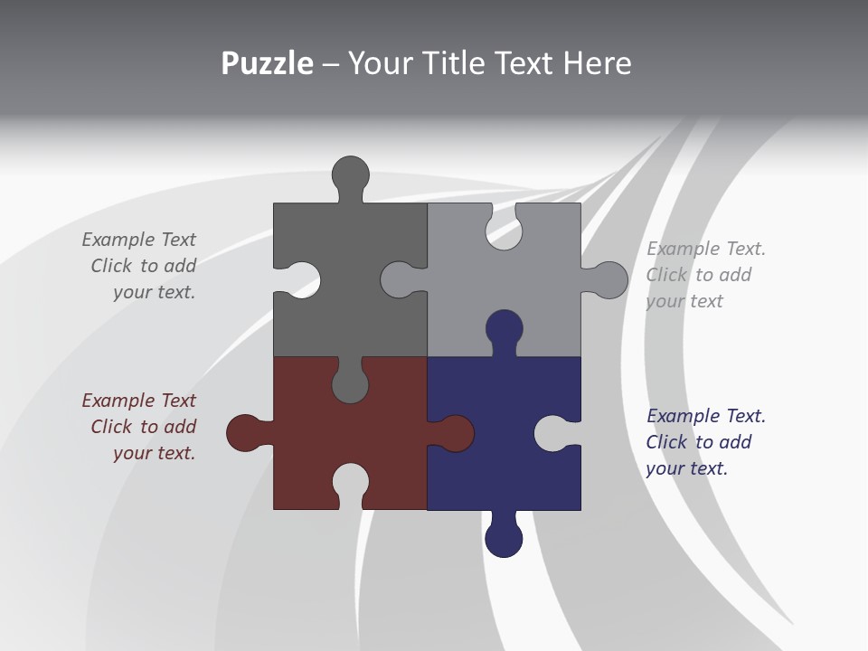 Negative Twisty Effect PowerPoint Template