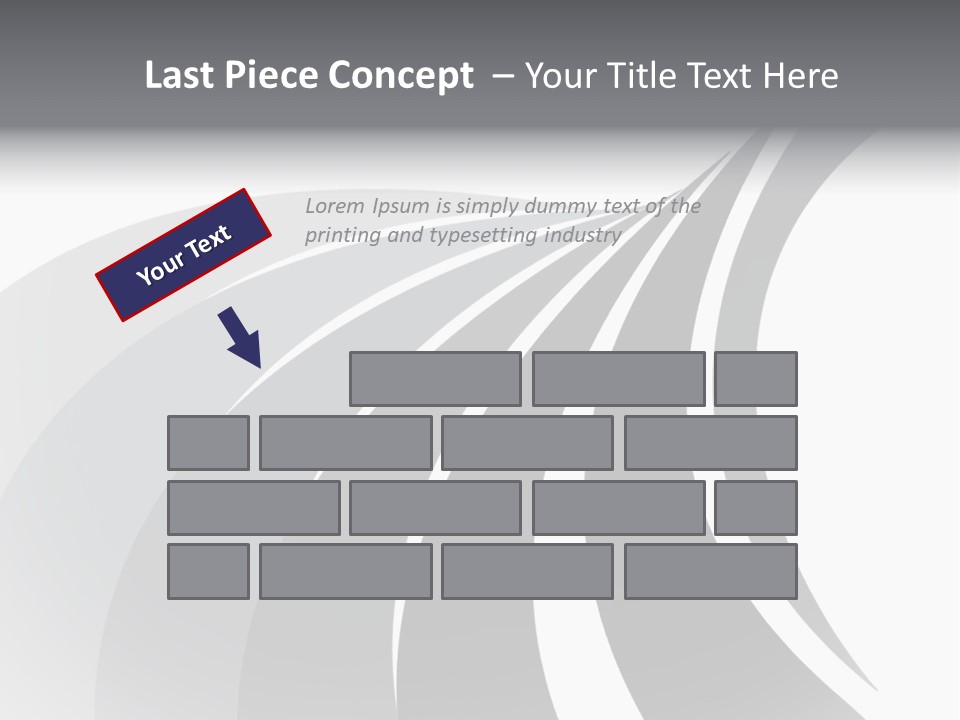 Negative Twisty Effect PowerPoint Template