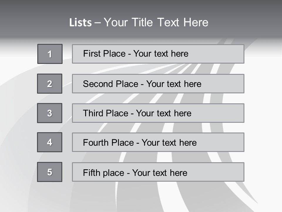 Negative Twisty Effect PowerPoint Template