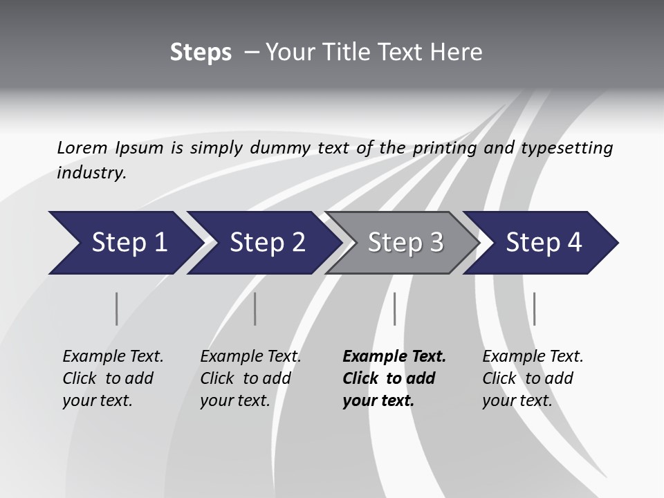 Negative Twisty Effect PowerPoint Template