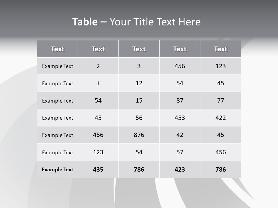 Negative Twisty Effect PowerPoint Template