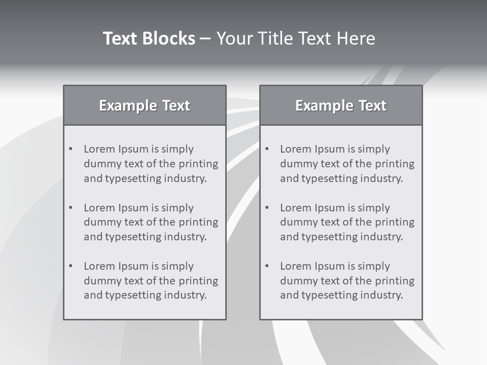 Negative Twisty Effect PowerPoint Template