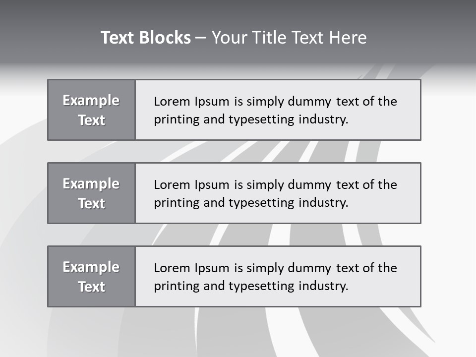 Negative Twisty Effect PowerPoint Template