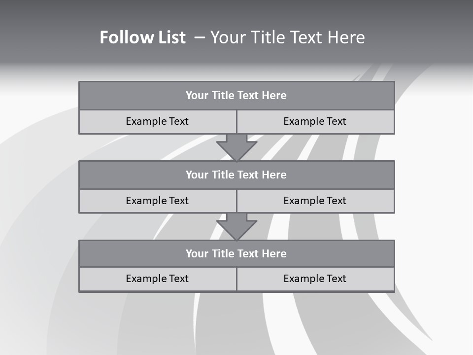 Negative Twisty Effect PowerPoint Template