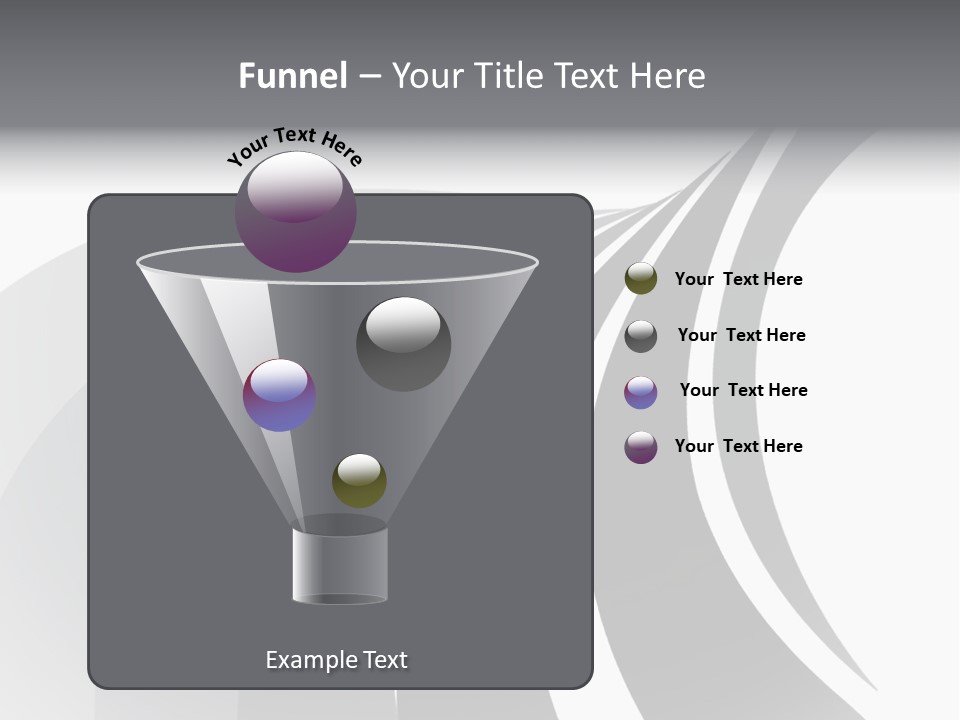 Negative Twisty Effect PowerPoint Template