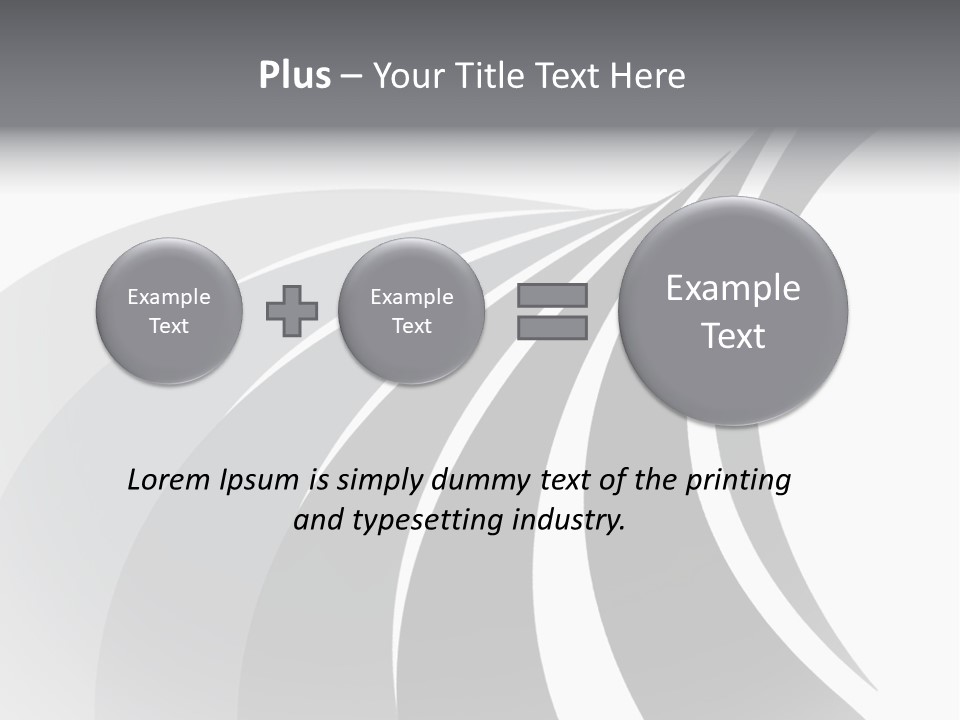 Negative Twisty Effect PowerPoint Template